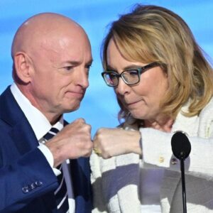 Former Rep. Gabby Giffords, joined by Sen. Mark Kelly, urges voters to support Kamala Harris