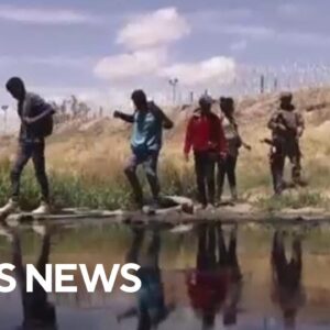 Declining migrant crossings near threshold that would lift Biden asylum rule