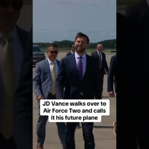 JD Vance walks over to Air Force Two, calls it his future plane #shorts