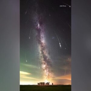 Perseids over Stonehenge astrophotographer on capturing the raining "ancient fireworks"