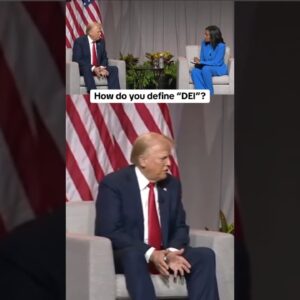 Trump demands definition of "DEI" during NABJ appearance #shorts