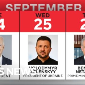 Biden, Netanyahu and Zelenskyy expected at United Nations General Assembly