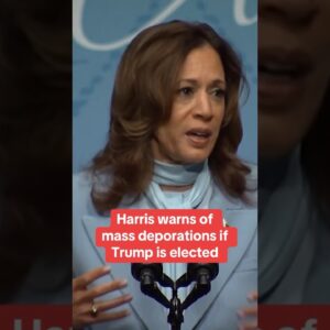 Kamala Harris warns of mass deportations if Trump gets elected #shorts