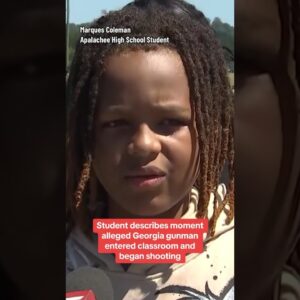 Student describes moment alleged Georgia gunman entered classroom #shorts