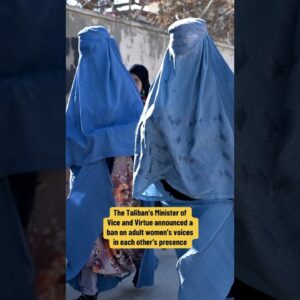 Taliban announces ban on adult women's voices in each others' presence #shorts