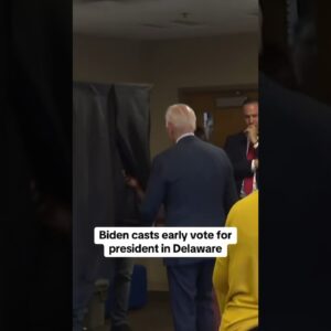 Biden casts early vote for president in Delaware #shorts