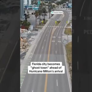 Florida city becomes ghost town ahead of Hurricane Milton #shorts