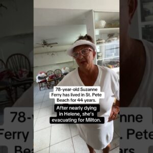 Florida Helene survivor evacuating ahead of Milton #shorts