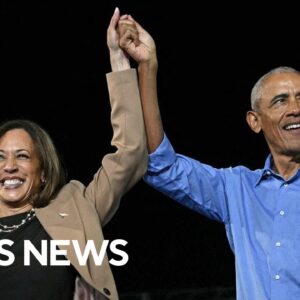 Harris and Obama campaign together for first time