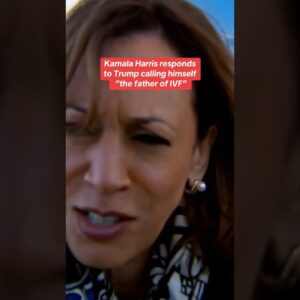 Kamala Harris on Trump calling himself "the father of IVF" #shorts