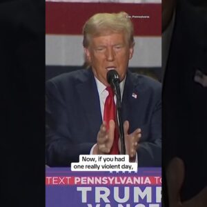 Trump suggests "one really violent day" of policing can reduce crime #shorts