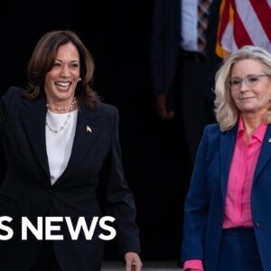 Liz Cheney urges voters to reject Trump's "depraved cruelty" at rally for Harris