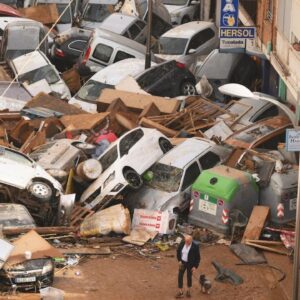 Video shows crushed cars, destruction after Spain floods that killed dozens