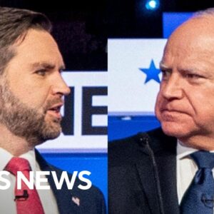 CBS News VP debate poll shows voter reactions to Walz and Vance's performances