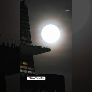 Supermoon seen around the world #shorts
