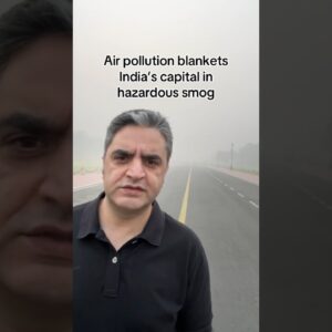 Air pollution blankets India's capital in hazardous smog #shorts
