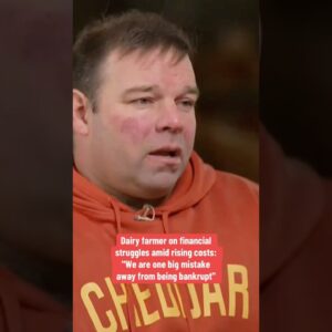 Dairy farmer opens up about financial struggles and rising costs #shorts