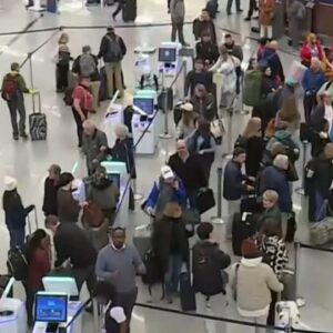 Hundreds of flights delayed as Americans continue holiday travel