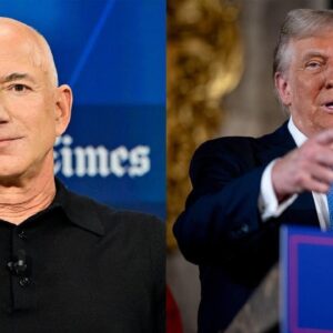 Jeff Bezos meeting with Trump at Mar-a-Lago