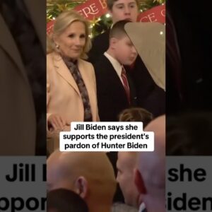 Jill Biden says she supports president's pardon of Hunter Biden #shorts