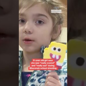 8-year-old says she was "really scared" during Wisconsin school shooting #shorts