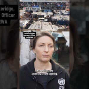 UNRWA says conditions in Gaza are "beyond appalling" #shorts