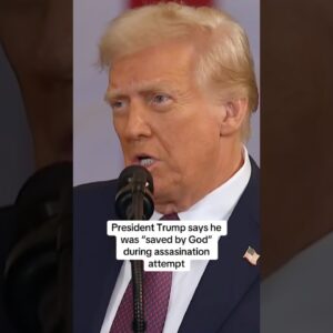 Trump says he was "saved by God" during assassination attempt #shorts