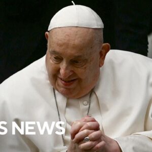 Pope Francis alert, slept well as hospitalization for pneumonia continues, Vatican says