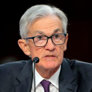 Fed Chair Jerome Powell testifying before Congress