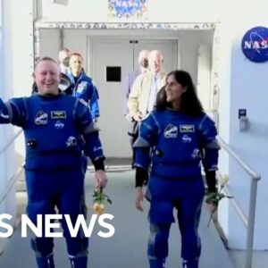 Astronauts whose stay on the ISS has been unexpectedly extended are one step closer to home