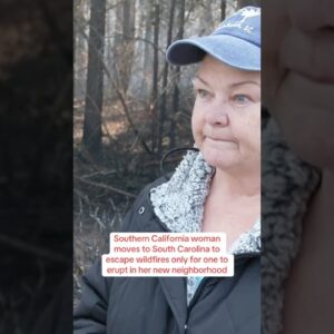 Wildfire burns South Carolina neighborhood where California woman moved to escape blazes #shorts