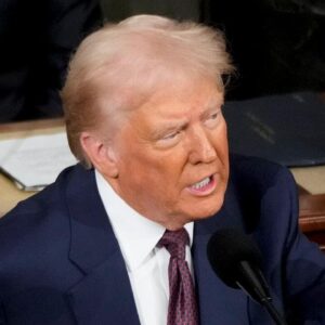 Trump says "America is back," touting accomplishments in joint address to Congress