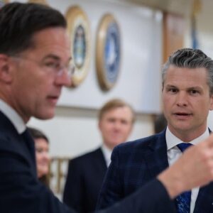 Hegseth meeting NATO chief after Russia strikes in Ukraine