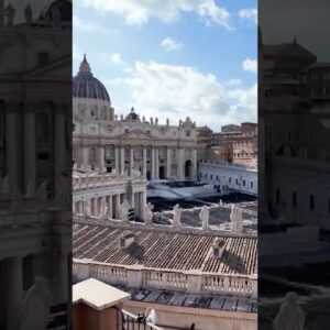 Behind the scenes look at the work that goes into covering Pope Francis' funeral #shorts