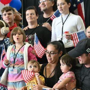 White South Africans land in U.S. after Trump administration grants refugee status