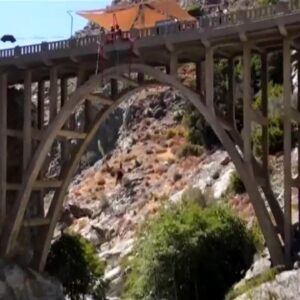 "Bridge to Nowhere" draws hikers, thrill-seekers