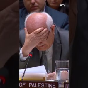 Palestinian ambassador to U.N. breaks down in tears over children in Gaza’s deaths #shorts