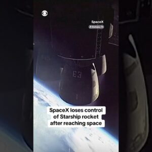 SpaceX loses control of Starship rocket after reaching space #shorts