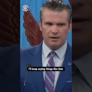 Defense Secretary Hegseth slams reporter question on gender at briefing on Iran strikes #shorts