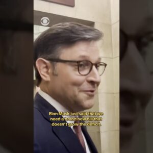 House Speaker Johnson responds to Elon Musk's criticism of Trump's "big, beautiful bill" #shorts