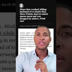 NTSB says small plane that crashed in Alaska in 2023 carried too much moose meat #shorts