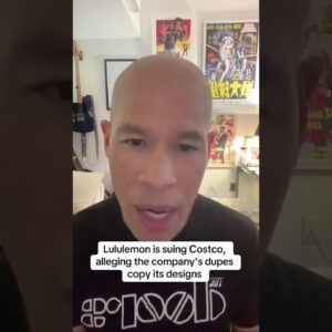 Lululemon suing Costco, alleging company's dupes copy its designs #shorts