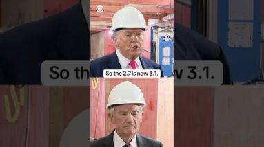Trump and Powell have public disagreement at Fed construction site #shorts
