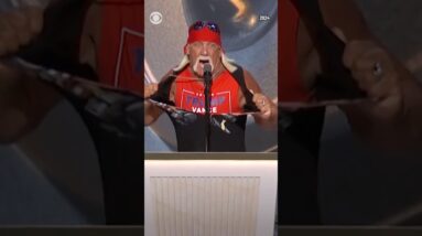 The late Hulk Hogan ripped off shirt in memorable 2024 RNC moment, firing up crowd #shorts