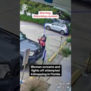Warning: Disturbing content. Woman screams for help, fights off kidnapping attempt #shorts