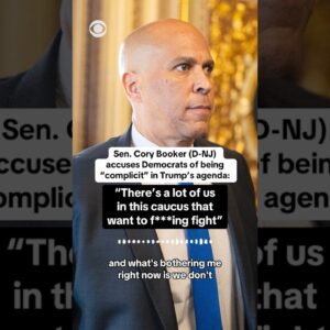 Sen. Cory Booker accuses Democrats of being complicit in Trump's agenda #shorts