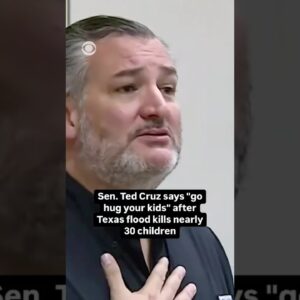 Sen. Ted Cruz says "go hug your kids" after Texas floods #shorts