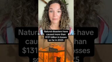 Natural disasters have caused more than $131 billion in losses so far in 2025 #shorts