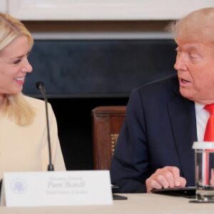 Trump standing by Bondi amid MAGA backlash over Epstein files