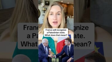 What France's move to recognize a Palestinian state means #shorts